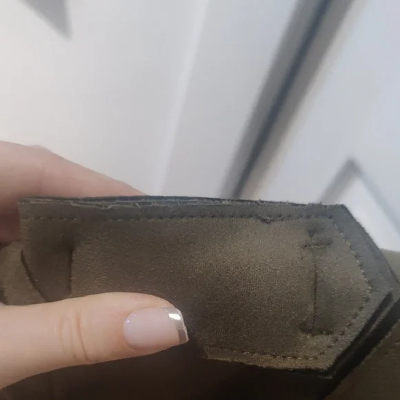 Olive Green Women's Trench Coat - Picture 7 of 10